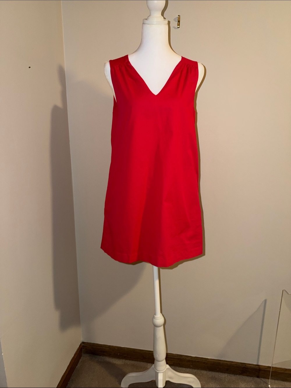 Love Riche Vibrant Red Sleeveless Dress